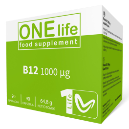 ONE LIFE B12 1000 mcg 90 db kapszula